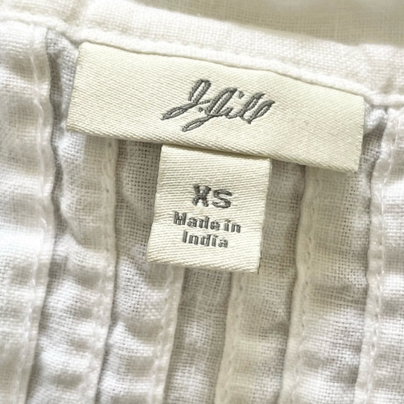 J.Jill Linen Button Down Blouse - Picture 7 of 8